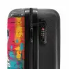Kleurrijke vos met jas in graffiti stijl NBS - Handbagage koffer - Kinderen Unisex middel -slot