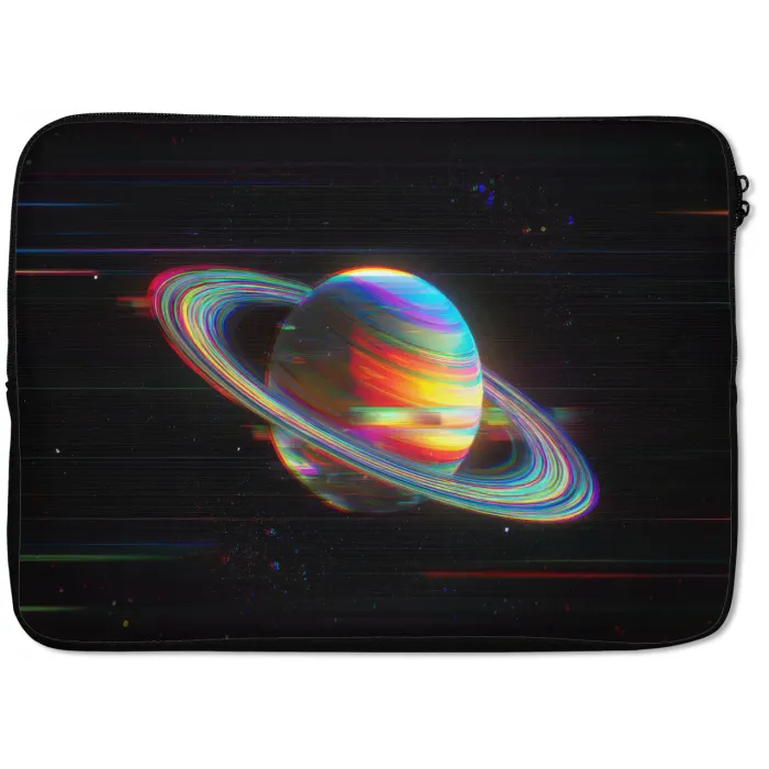 Planeet - Cirkel - Kleurrijk laptophoes neopreen klein -zkaufland3dotto