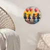 Graffiti - Kinderen - Street art - Ballon - Banksy Wandcirkel kunststof plaat 5mm dik klein -sfeer5