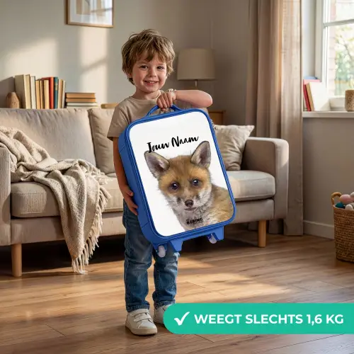 Victor Vos Kinderkoffer - Blauw klein -sfeer2_NL