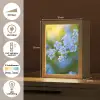 Bloemetjes - Blauw - Vergeet mij nietjes Light Box met kabel (Tafellamp) klein -USP_NL