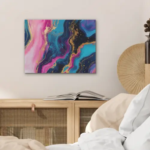 Marmer - Modern - Goud PET vilt klein -sfeer3
