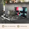 Schedels - Glitch - Cyberpunk keuken achterwand spatscherm klein -usp_NL