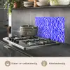 Zebra - Blauw - Paars - Pastel keuken achterwand spatscherm klein 900 -usp_NL