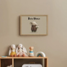 Olifant - Witte bloemen - Kindvriendelijk Light Box met batterij (Wandlamp kind) middel -sfeer2_kind