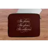 She plans she glows she achieves - Rood - Cursief laptophoes neopreen klein -tafel
