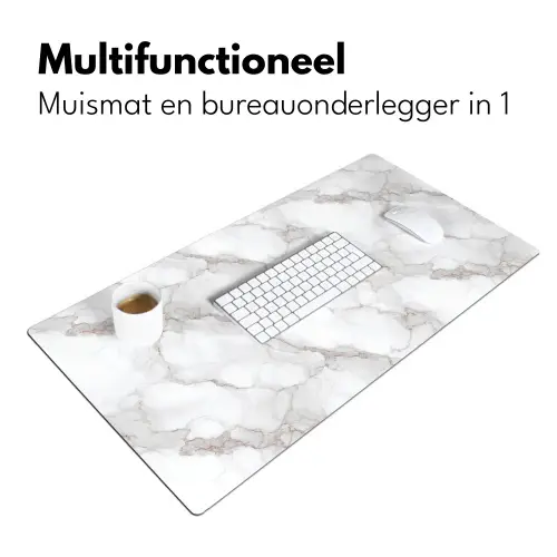 Wit - Marmer - Bruin Muismat XXL klein 681 -sfeer4