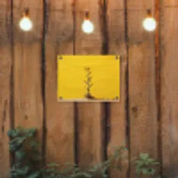 Zand - Plant - Geel - Minimalitisch tuinposter los doek klein -sfeer1