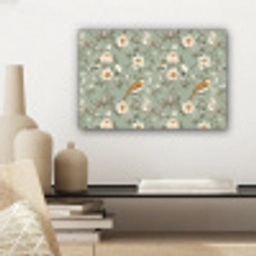 Roze - Vogels - Kleurrijk canvas 2cm klein 34 -sfeer6