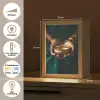 Goud - Kom - Blauw Light Box met kabel (Tafellamp) klein -USP_NL