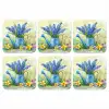 Lavendelbloemen - Quote - Gieter onderzetter kurk middel -3d