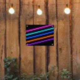 Esthetiek - Retro - Neon tuinposter los doek klein -sfeer1