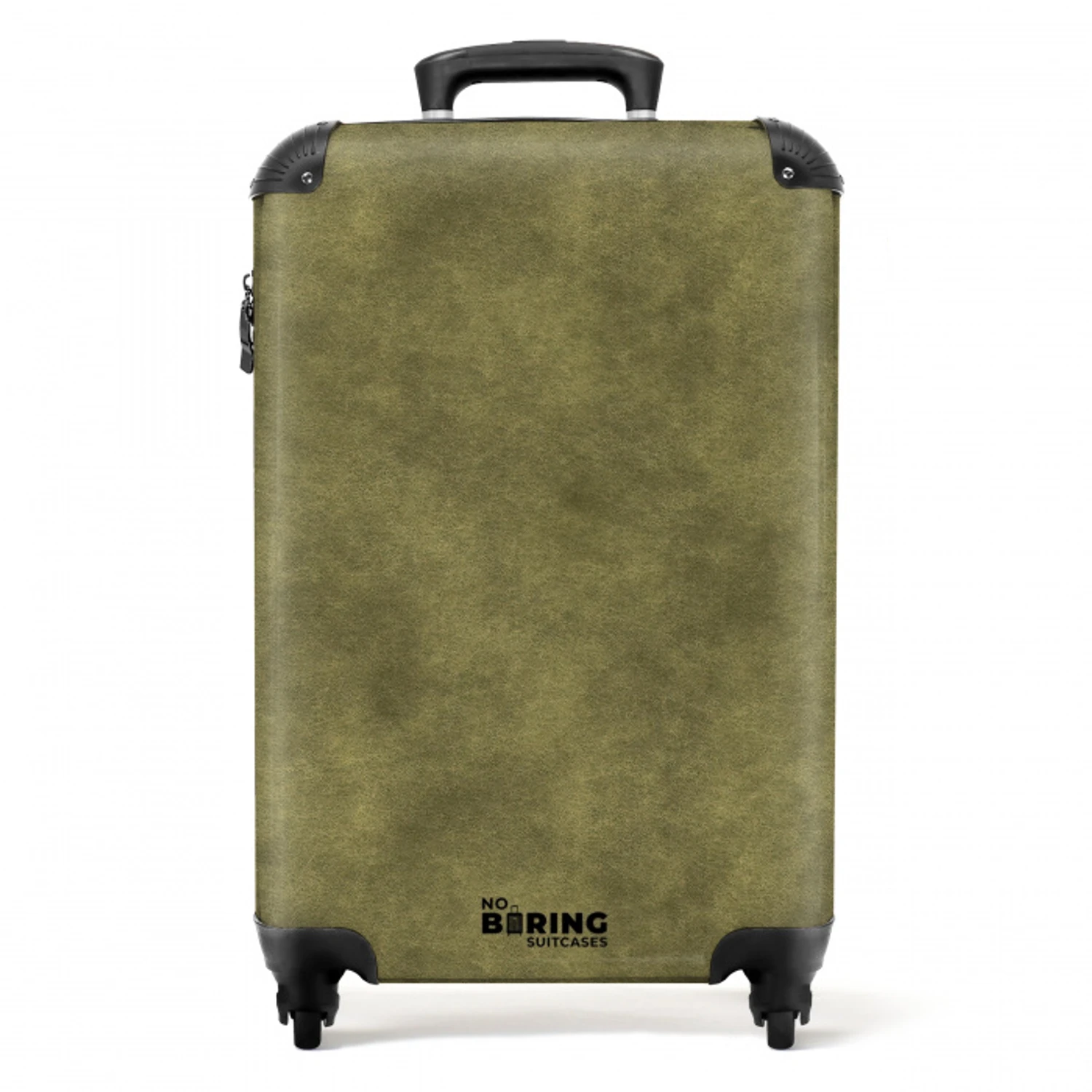 Textuur - Abstract - Groen NBS - Handbagage koffer - Volwassenen Unisex middel -productfoto_recht