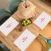 Focus on the good - Strepen - Roze - Smiley Placemat vinyl groot -zzsfeer5_Kitchenyeah-website