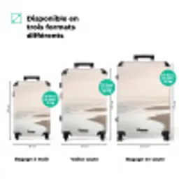 Kustlijn - Strand - Oceaan NBS - Handbagage koffer - Volwassenen Unisex middel zzzzzzVergelijking_3FR