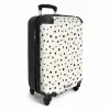 Valentijn hartjes verspreid patroon zwart NBS - Handbagage koffer - Kinderen Unisex middel -productfoto_3d