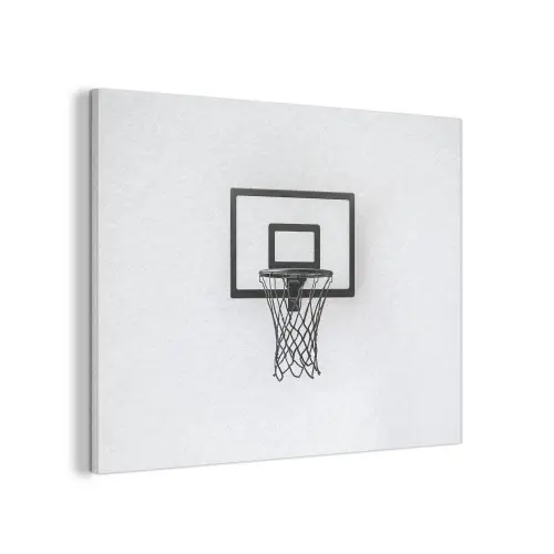Basketbalbord - Minimalistisch - Zwart PET vilt klein -3d