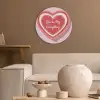 Liefde - Hart - Valentijn Akoestische PET Vilt - Rond klein -sfeer1