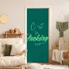 c'est la fucking vie - Groen - Handgeschreven deurposter klein -sfeer2