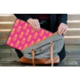 Ananas - Trendy - Roze laptophoes neopreen klein 279 -tas
