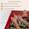 Klassiek - Kerstgroet - Sneeuwpop - Rood keuken achterwand spatscherm klein -spatscherm_NL