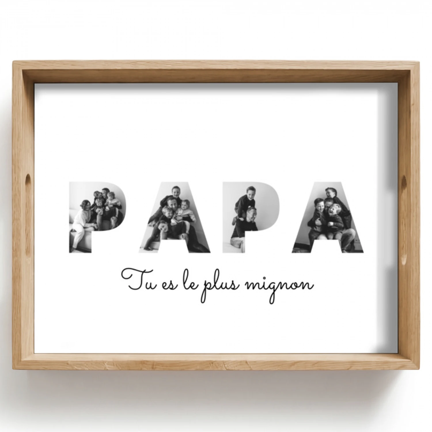 Papa - Collage de lettres Dienblad Rechthoek middel -z3d_shopping