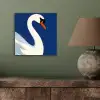 Zwaan - Wit - Snavel - Illustratie aluminium wit klein -sfeer2