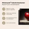Apple - Hart - Rood Inductie beschermer vinyl 3mm middel -zzzzzzusp-haakje_NL