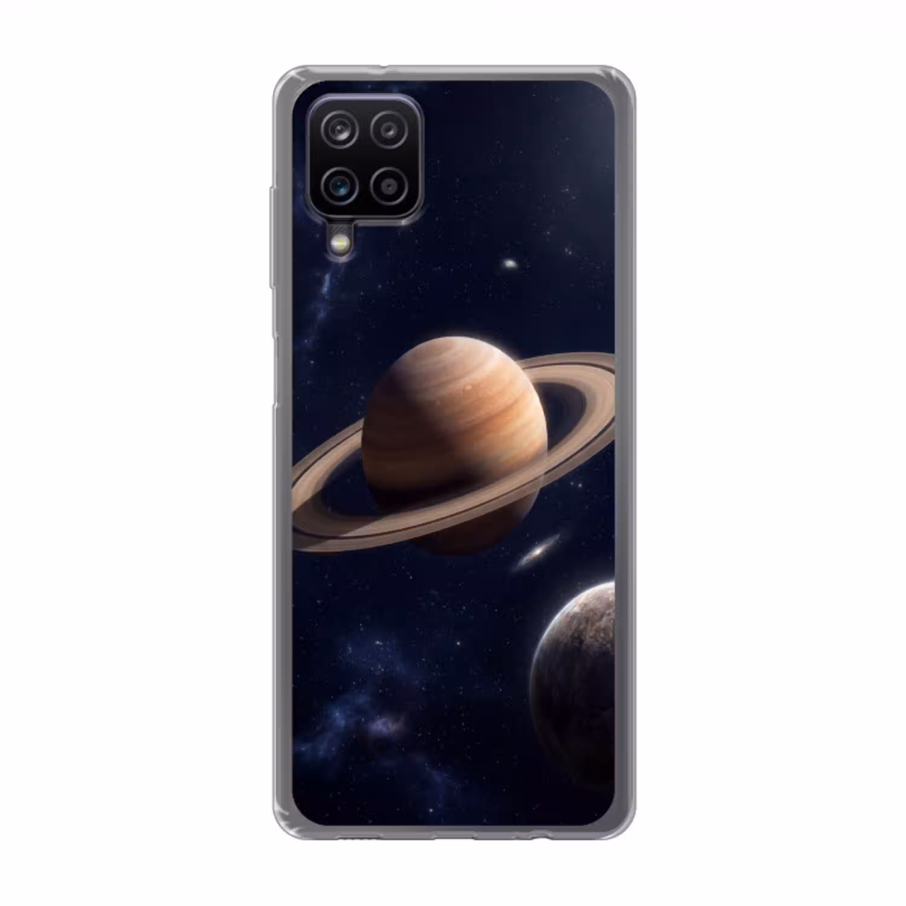 Planeten - Saturnus - Ruimte Telefoonhoesje Samsung Galaxy A12 klein -3d