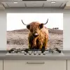 Schotse hooglander - Landschap - Koe - Bruin - Dieren - Natuur keuken achterwand spatscherm klein -3d_website