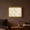Warm - Gouden - Marmer - Patroon Light Box met batterij (Wandlamp) middel 907 -sfeer4