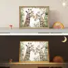 Dieren - Giraffe - Bladeren - Kinderen Light Box met batterij (Wandlamp kind) middel -sfeer3_kind