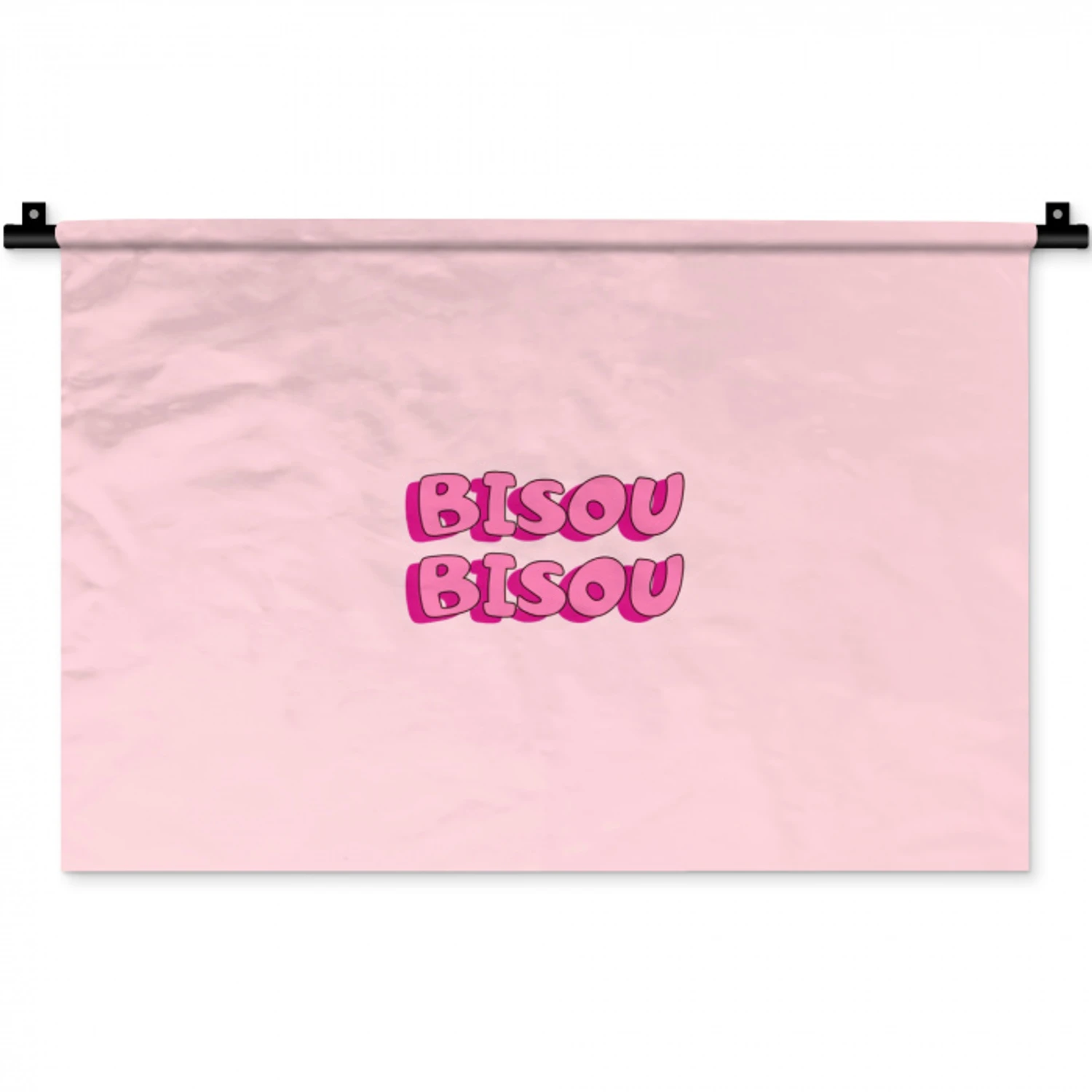 Bisou - Roze - Schaduw Wandkleed katoen klein -zz3d