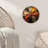 Specerijen - Explosie - Oranje Wandcirkel plexiglas klein -sfeer5
