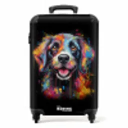 Hond als kleurrijke graffiti art NBS - Handbagage koffer - Unisex middel -productfoto_recht