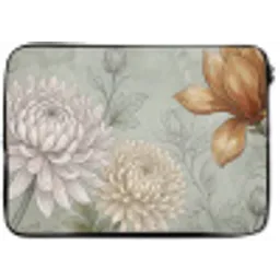 Illustratie - Bloemen - Groen laptophoes neopreen klein -zkaufland3dotto