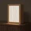 Minimalistisch - Strepen - Beige Light Box met kabel (Tafellamp) klein 925 -z3d_website