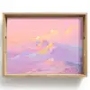 Bergtoppen - Wolken - Dromerig Dienblad Rechthoek middel -z3d_shopping