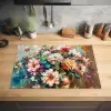 Bloeiende Verfkwasttuin Inductie beschermer vinyl 3mm klein -sfeer5
