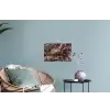 Marmer - Gold - Steen - Abstract Muursticker klein -plant