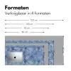 Modern - Abstract - Blauw Muismat XXL klein 681 -sfeer5