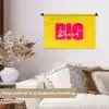 Dream big - Geel - Roze Wandkleed katoen klein -sfeer1