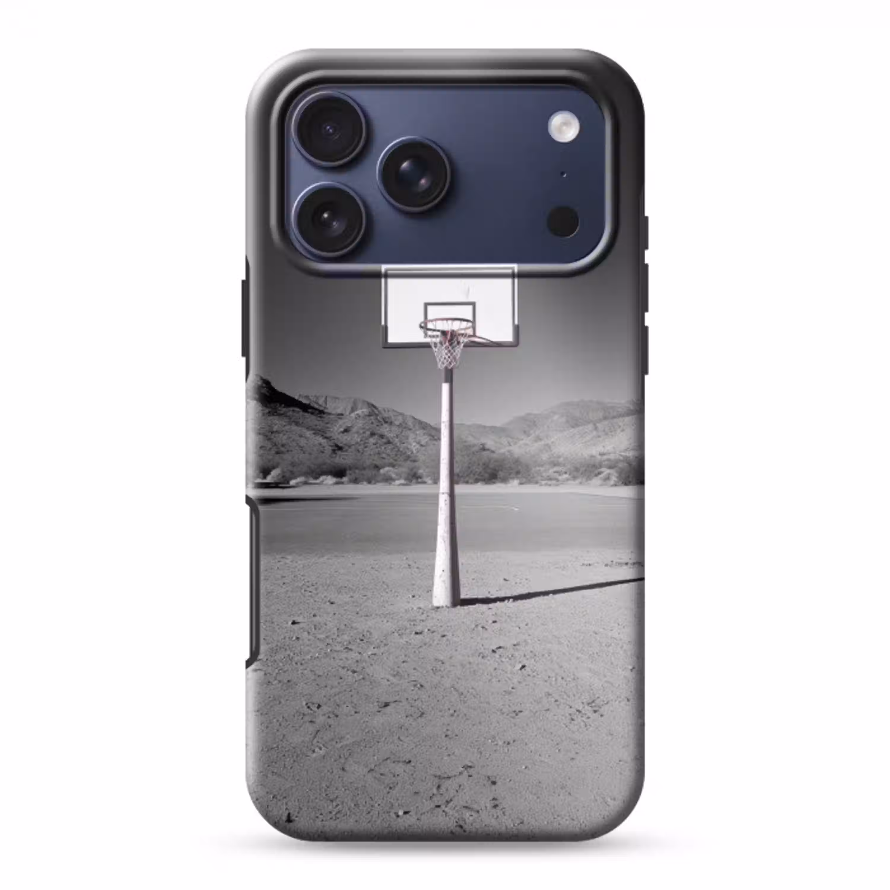 Basketbalpaal - Landschap - Zand - Wit Toughcase MagSafe Apple iPhone 17 Pro Max klein -3d