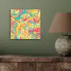 Geel - Roze - Blauw - Retro aluminium wit klein -sfeer2