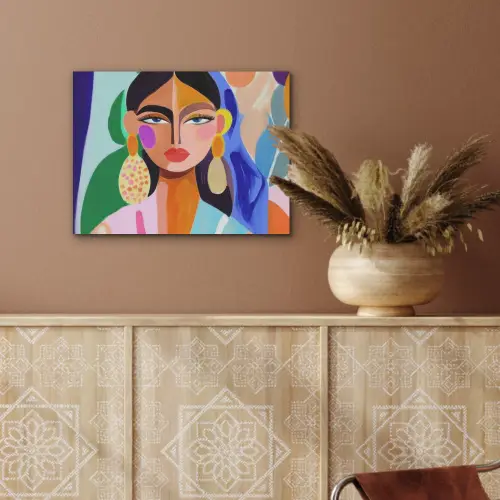 Portret - Vrouw - Modern PET vilt klein -sfeer4