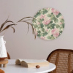 Rozen - Botanisch - Roze Akoestische PET Vilt - Rond klein 838 -sfeer3