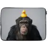 Chimpansee - Badeend - Grijs laptophoes neopreen klein -zkaufland3dotto