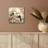 Toekan - Vogels - Bloemen - Tak aluminium wit klein -sfeer4