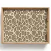 Giraf - Patroon - Beige - Bruin Dienblad Rechthoek middel 911 -z3d_shopping