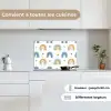 Patroon - Regenboog - Hartjes keuken achterwand spatscherm klein -sfeer4_FR